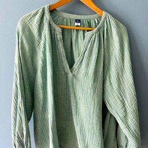 Old Navy New Linen Smock Top